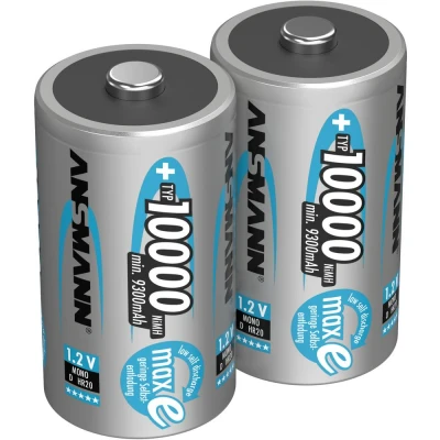 Afbeelding van Ansmann maxE Oplaadbare D batterij (mono) NiMH 10000 mAh 1.2 V 2 stuk(s)