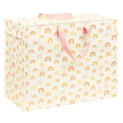 Afbeelding van A little lovely company opbergtas regenboog XL