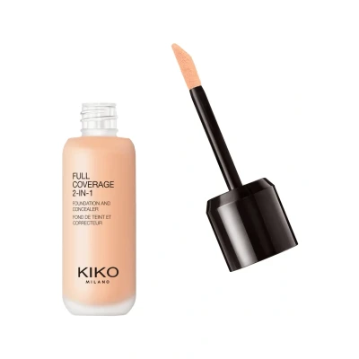 Afbeelding van KIKO Milano FULL Coverage 2 IN 1 Foundation AND Concealer Concealer, Dames, Maat: 25 ml, neutral