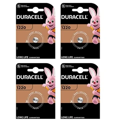 Afbeelding van Duracell CR1220 Lithium knoopcelbatterijen, 3 V, 4 stuks