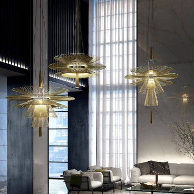 Afbeelding van Forestier Gravity 1 hanglamp Ø86cm crème