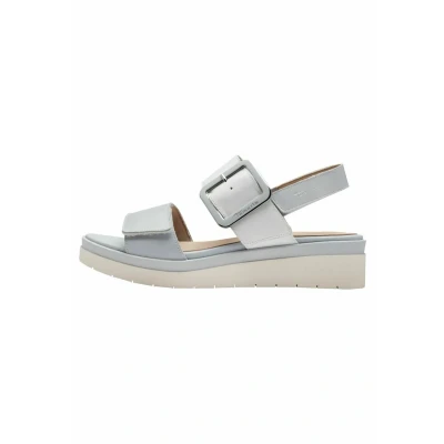 Afbeelding van Tamaris Comfort Sandalen met plateauzool, Dames, Maat: 38, Sky comb Leer