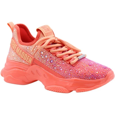 Afbeelding van Steve Madden Mistica Sneakers laag, Dames, Maat: 37, Peach/coral Textiel/ synthetisch