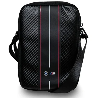 Afbeelding van BMW Carbon Red Stripes Tablet Tas (Geschikt voor Scherm tot 8 Inch) Zwart