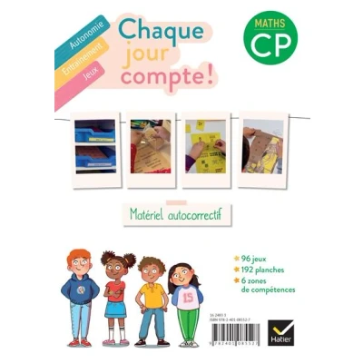 Image de Chaque jour compte Maths CP Ed. 2022 Les ateliers : jeux autocorrectifs