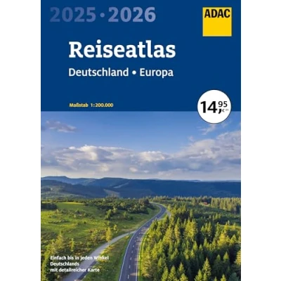 Afbeelding van ADAC Reiseatlas 2025/2026 Deutschland Europa