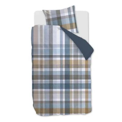 Afbeelding van Beddinghouse Eliott dekbedovertrek Eenpersoons 140x200/220 Blauw