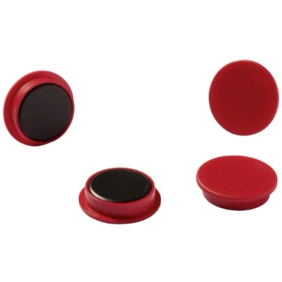 Afbeelding van Durable 470403 magneten, 37 mm, 1000p, rood, 2 stuks