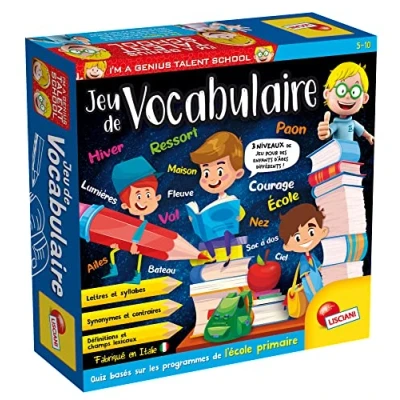 Image de Liscianigiochi Lisciani I&#039;M A Genius Talent School Jeu de Vocabulaire Quiz Lettres et Syllabes Educatif Amusant Parcours Pour Enfants 5 à 10 ans