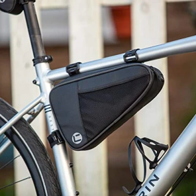 Afbeelding van Fietsframetas, waterdicht, fietstas frame driehoek tas, scheurvast, bovenbuistas MTB racefiets tas 1 l driehoekige
