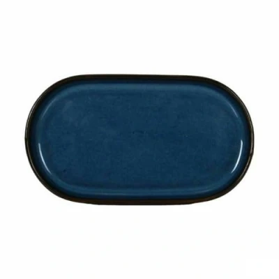 Afbeelding van Snackdienblad La Mediterránea Chester Blauw Ovalen 20 x 11 1,5 cm (18 Stuks)