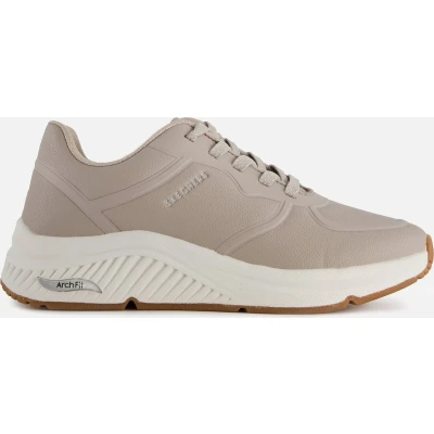 Afbeelding van Skechers ARCH FIT Dames Sneakers laag, Dames, Maat: 39, Beige Hoogwaardig imitatieleer