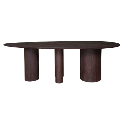 Afbeelding van Home67 Eettafel Amir 240 x 120 cm Espresso Mangohout