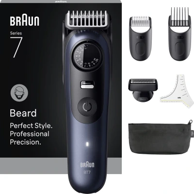 Afbeelding van Braun Baardtrimmer Series 7 BT7520 + 6 Tools ProBlade 40 Lengtes Blauw