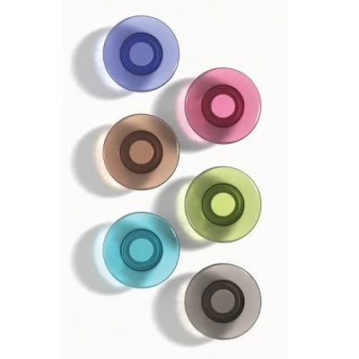 Afbeelding van Quartet 85392 sterke magneten van glas, droog afwisbaar, verschillende kleuren, 6 stuks