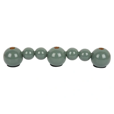 Afbeelding van Present Time Kandelaar Bubbles Straight Jungle groen