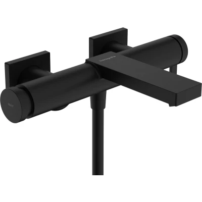 Afbeelding van hansgrohe Tecturis E ééngreeps badmengkraan opbouw mat zwart