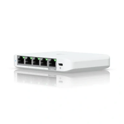 Image de Ubiquiti UniFi Switch Flex Mini 2.5G Commutateur C2+ Géré 4 x 2.5GBase T + 1 (PoE) de bureau PoE