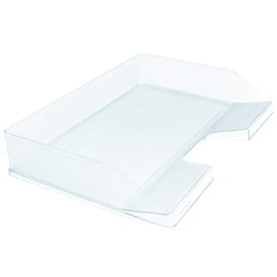 Afbeelding van Exacompta Ref. 11723D 1 brievenbakje COMBO in Italiaans afmetingen 25,5 x 36,5 6,5 cm voor A4+ documenten Kristalkleur Capaciteit 500 vel
