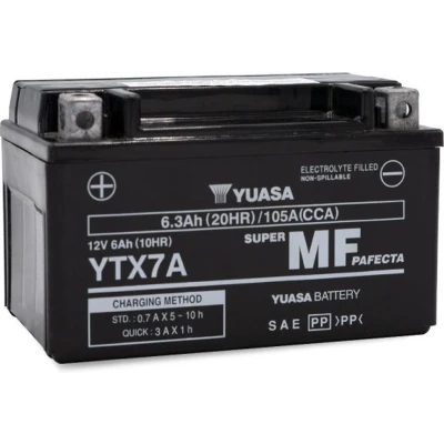 Afbeelding van Yuasa YTX7A WC YTX 12V 6.3Ah AGM
