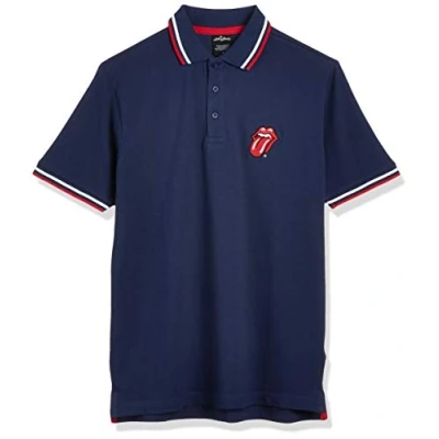 Afbeelding van The Rolling Stones Classic Tongue Polo shirt M Blauw