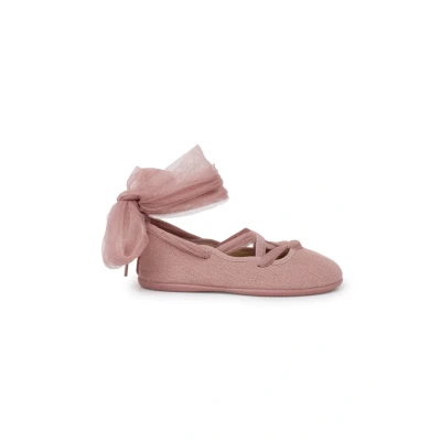 Afbeelding van Pisamonas Tiras Cruzadas Ballerina ́s met bandjes, Dames, Maat: 32, Rosa viejo Textiel