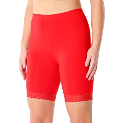 Afbeelding van Merry Style MS MS10 431 LE Dames Leggings Sport Vrijetijdsbroek Kort Viscose Sporbroek Yogabroek Rood XS