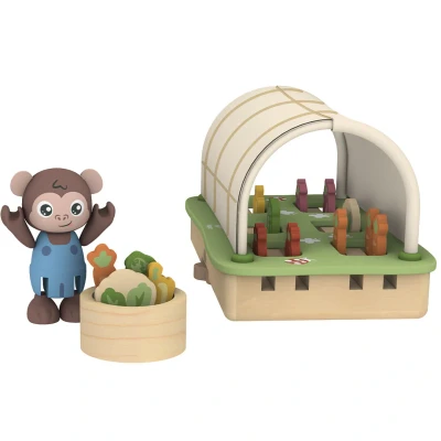 Afbeelding van Hape poppenhuis moestuin en compostbak 30 delig