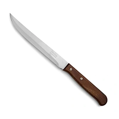 Afbeelding van Arcos Latina Serie keukenmes lemmet van roestvrij staal nitrum 155 mm greep gecomprimeerd hout, kleur bruin