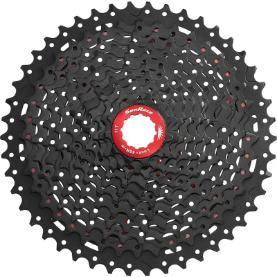 Afbeelding van Cassette 11 speed Sunaace CSMX8 42T zwart rood