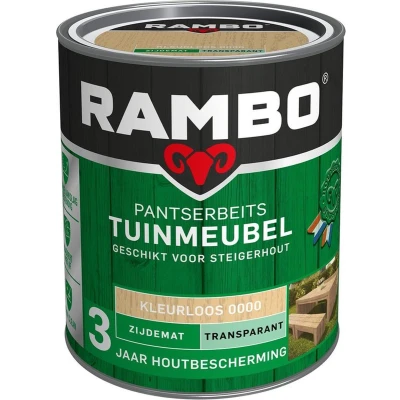 Afbeelding van Rambo Pantserbeits Tuinmeubel Transparant Zijdeglans Kleurloos 0000