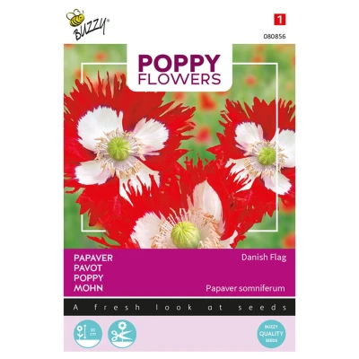 Afbeelding van Poppies of the world papaver Deense vlag Buzzy
