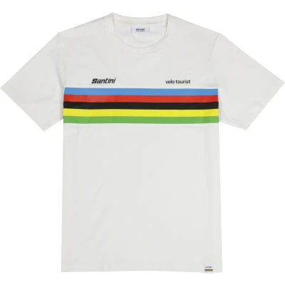 Afbeelding van T shirt Antwrp Uci Stripes maat S Wit