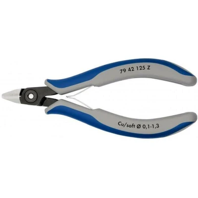 Image de KNIPEX 79 42 125 Z électronique de précision cutters diagonaux avec poignées multi composants bruni mm