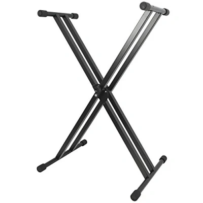 Image de Axus Stand pour clavier portable à hauteur réglable et pieds doubles barres haute résistance Noir