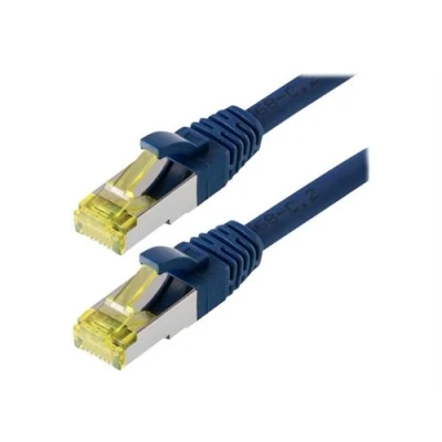 Image de patchcable s ftp (pimf) cat 6a bleue 30m avec schmalem knickschutz helos 118086