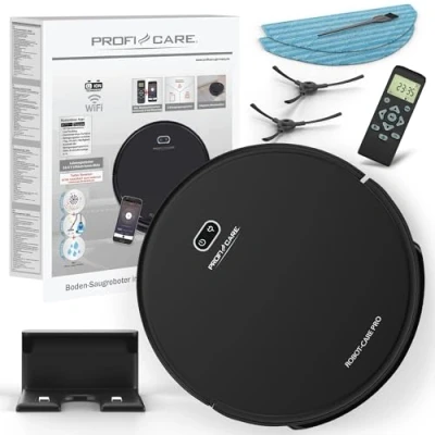 Afbeelding van Profi Care PC BSR 3108 Dweil en zuigrobot Zwart Op afstandsbedienbaar