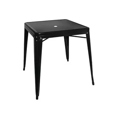 Afbeelding van Bolero Bistro tafel vierkant 668mm zwart