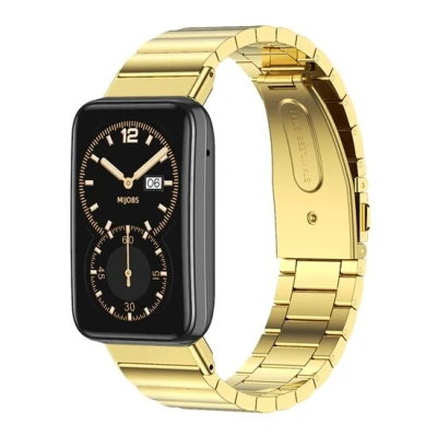 Afbeelding van Stalen schakelband Goud Xiaomi Smart band 7 Pro