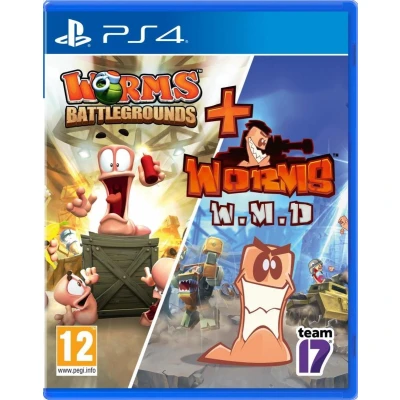Afbeelding van Team17 Worms Battlegrounds + WMD Double Pack, PlayStation 4, Multiplayer modus, 10 jaar en ouder