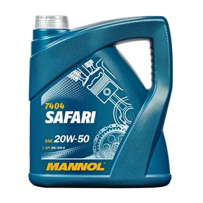 Image de MANNOL Safari 20W 50 API SL/CF Huile de Moteur 4 Litre