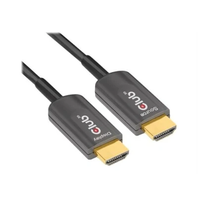 Afbeelding van club3D CAC 1376 HDMI kabel Aansluitkabel A stekker 10.00 m Zwart