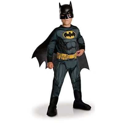 Afbeelding van Verkleedkleding Zwarte Batman 7/8 jaar