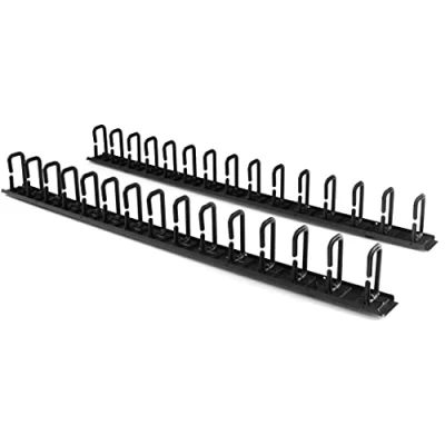 Afbeelding van StarTech Verticale kabelmanager met D ring haken 0U 1,8 m