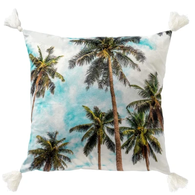 Afbeelding van Dutch Decor BAHAMAS Kussenhoes 45x45 cm Snow White wit