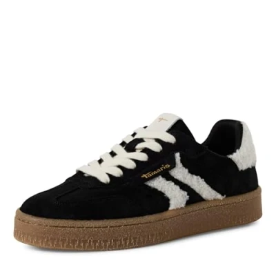 Image de Tamaris Baskets basses pour femme 1 23723 44, Fourrure noire, 39 EU