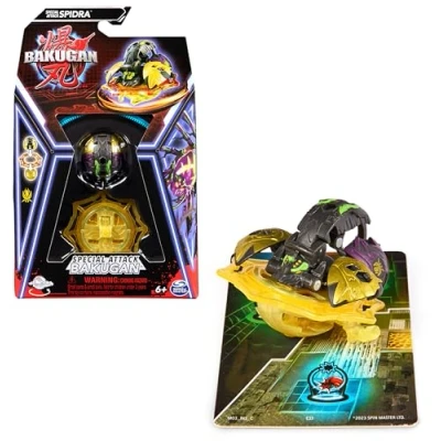 Afbeelding van BAKUGAN, Special Attack Spidra actiefiguur en verzamelkaarten voor kinderen, jongens meisjes