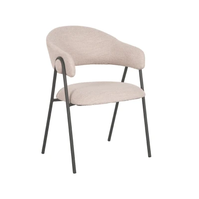 Afbeelding van Eetkamerstoel Lowen 58x60x84 cm Naturel Boucle