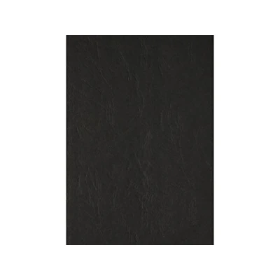 Afbeelding van Clairefontaine 2769C 100 x A4 lederen gestructureerde kartonnen omslagen, 240 g/m², zwart
