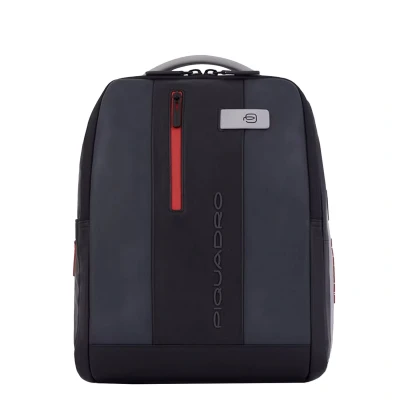 Afbeelding van Piquadro Urban Leather Computer backpack 14&quot; grey/black
